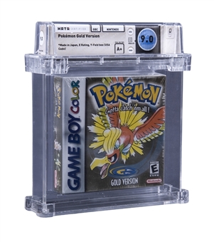 2000 GBC Gameboy Color Nintendo (USA) "Pokemon Gold" Sealed Video Game - WATA 9.0/A+